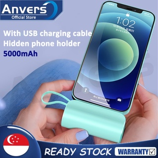 【Local Seller】Anvers PowerBank Mini Fast Charging 5000mAh Portable Charger Small Lightweight Power Bank
