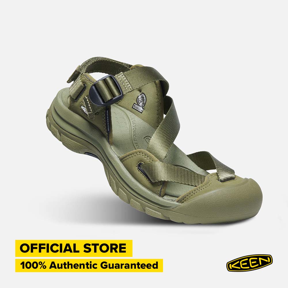 KEEN Women's Zerraport II Sandal Olive Drab/Black Shopee Singapore