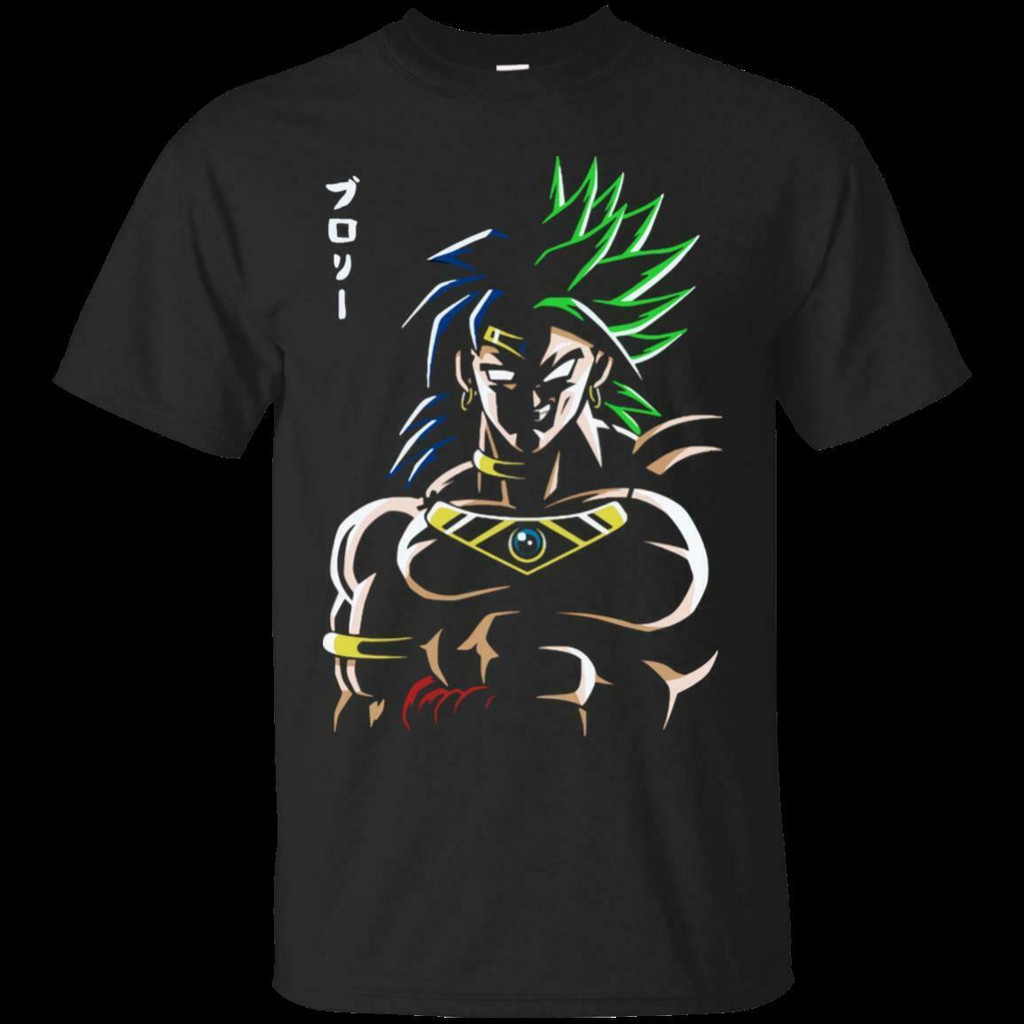 Dragon Ball Z Broly Dbz Navy Tee Shirt Sports Gym Men S T Shirts