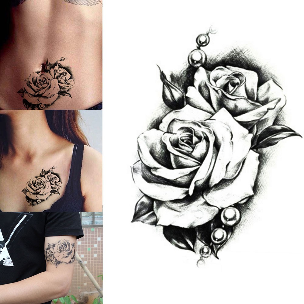 30 Tato  Bunga  Black  And Grey  Contoh Gambar Tato 