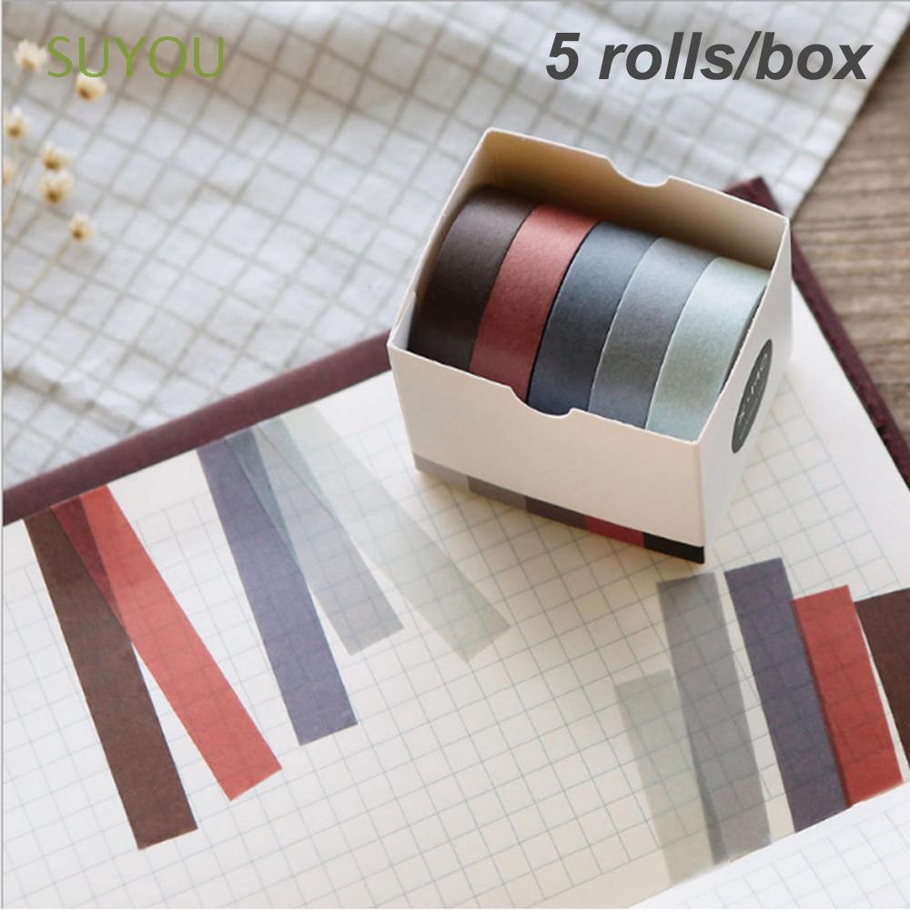 5x 10mm 5m Stationery Diary Label Decorative Sticky Home