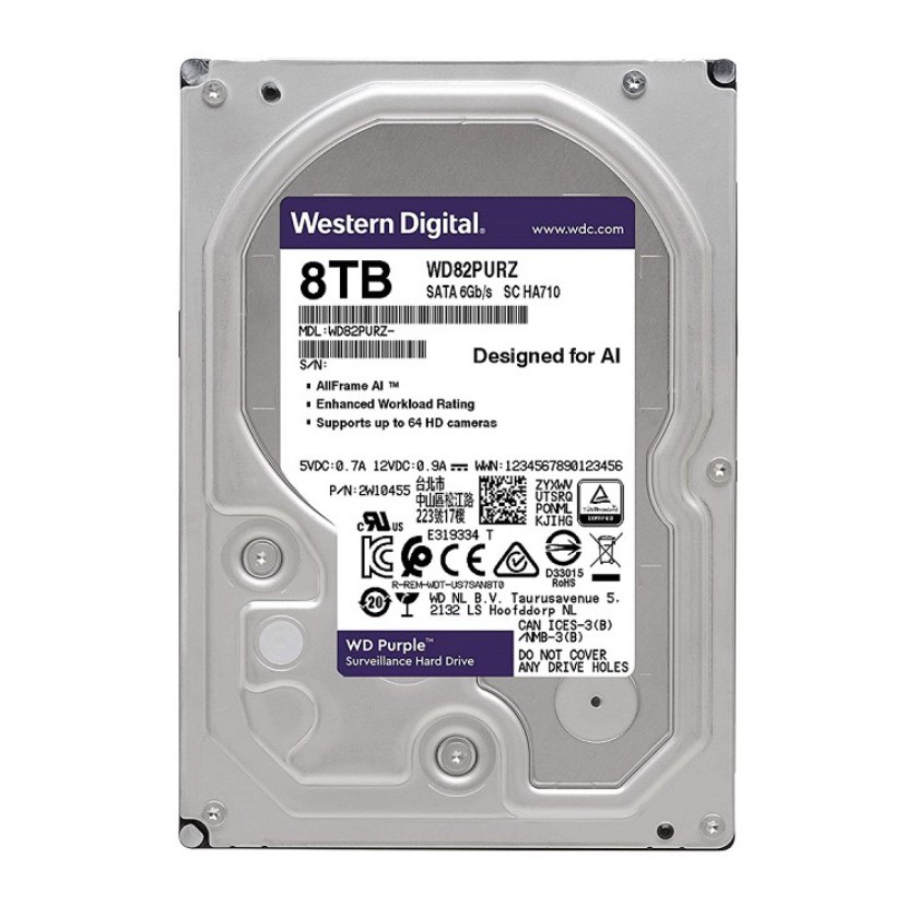 高級品 ほぼ未使用品 Western Digital 8TB HDD WD84PURZ thecarestaff.com