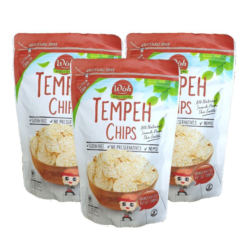 Bundle Handcrafted Woh Tempeh Chips 3x50g Shopee Singapore