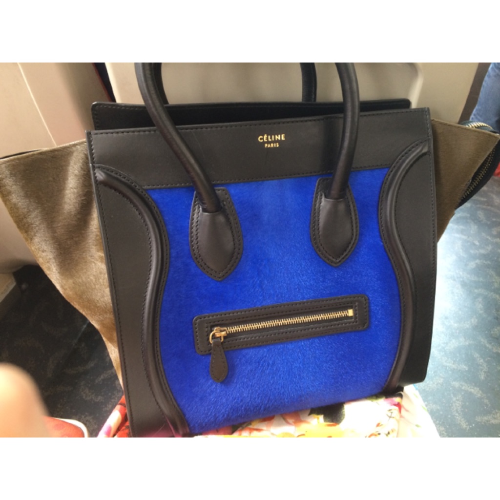 celine tricolor mini luggage