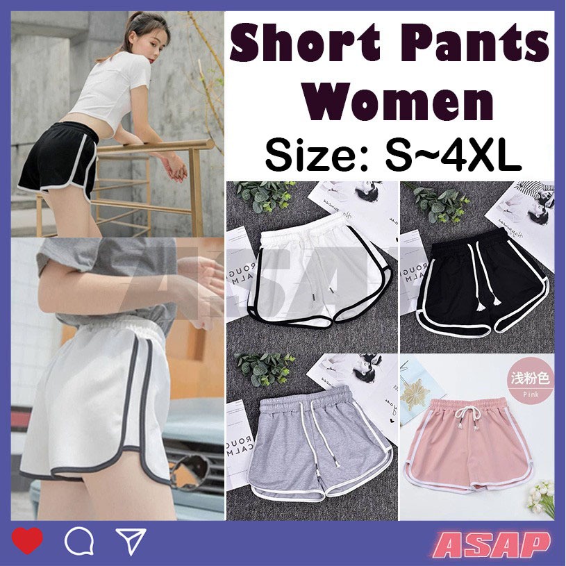 Short Pants Women Shorts High Waist Short Pants Ladies Seluar Pendek Perempuan Seluar Pendek Wanita 女短裤女短褲女生真理褲 Shopee Singapore