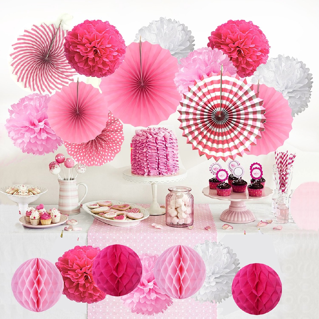Dongxi Window Ceiling Decoration Paper Flower Ball Honeycomb Ball Paper Baby Shower Decorations