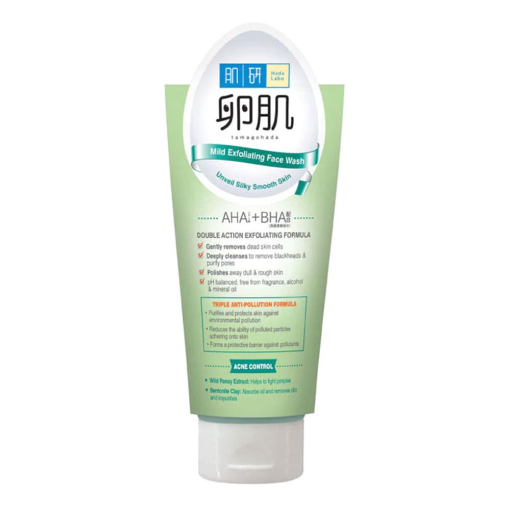 Пенка для умывания aha bha. Hada Labo acne Control Aha+BHA face Wash. Exfoliating face washing Хербион.