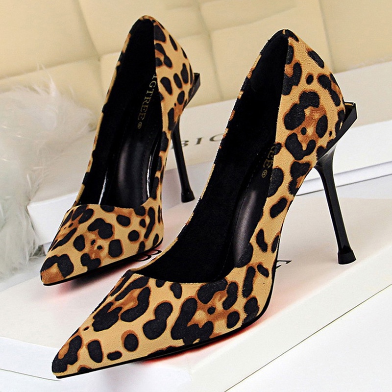 coach leopard print heels