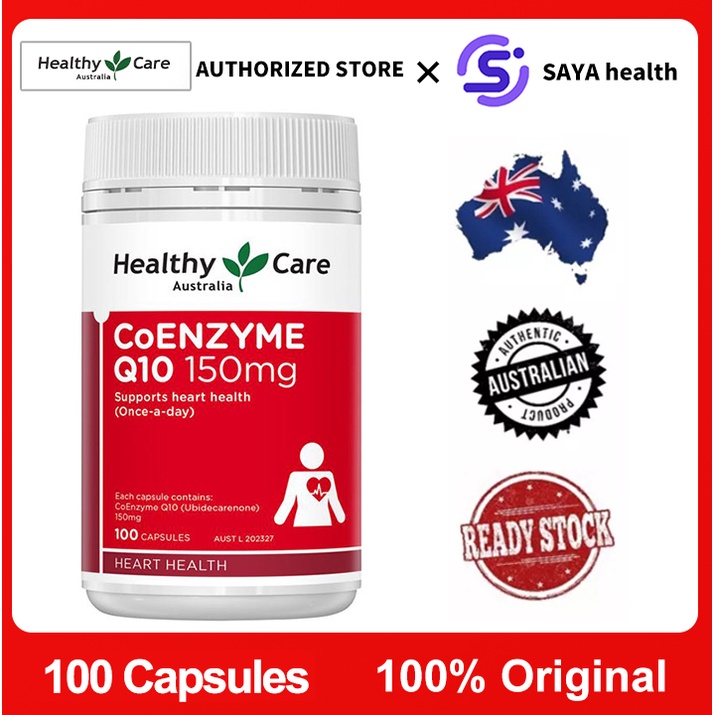 Healthy Care CoEnzyme Q10 150mg 100 Capsules Support Heart Health (EXP