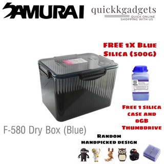 Samurai Dry Box - F580 Grey with Free Blue Silica Gel Bottle 500g/Free freebies Provided
