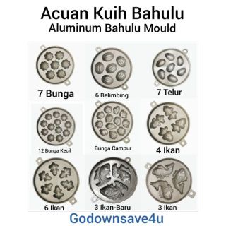 Acuan Kuih Bahulu/Acuan Kuih Cara/Aluminium Bahulu Mould 