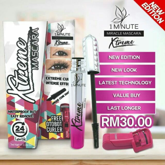 Shop Malaysia New 1 Minute Miracle Mascara Extreme Mascara 1 Minute Miracle Shopee Singapore