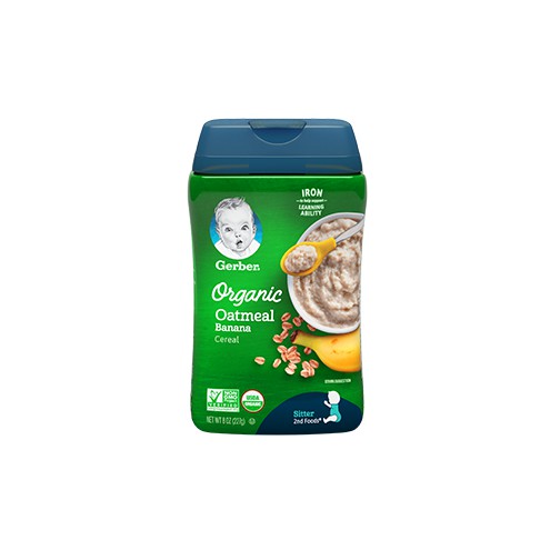 gerber organic oatmeal banana cereal