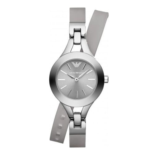 black armani ladies watch