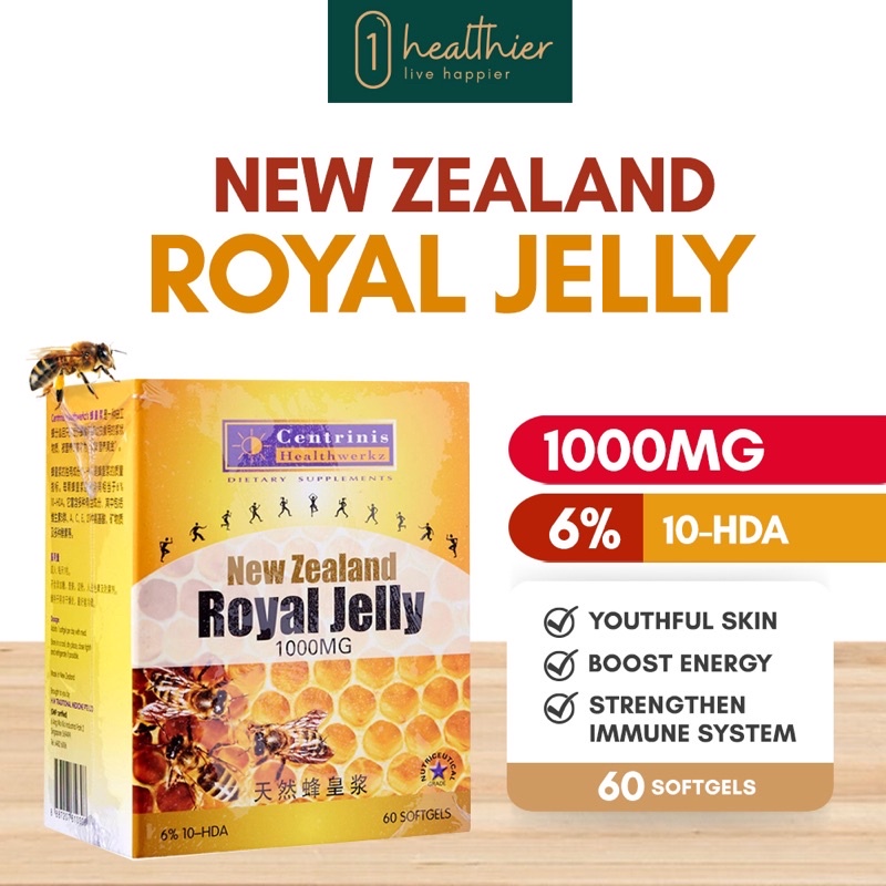 New Zealand Royal Jelly Multivitamin 1000mg 60 softgels / immunity