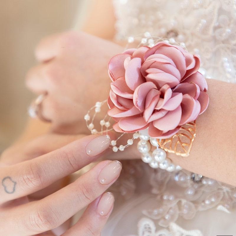 Beautiful Wedding Theme Artificial Bridal Bridesmaids Hand Flowers Wrist  Corsage Bouquets 10 Colors Available Free Shipping, Artificial Dried  Flowers, AliExpress