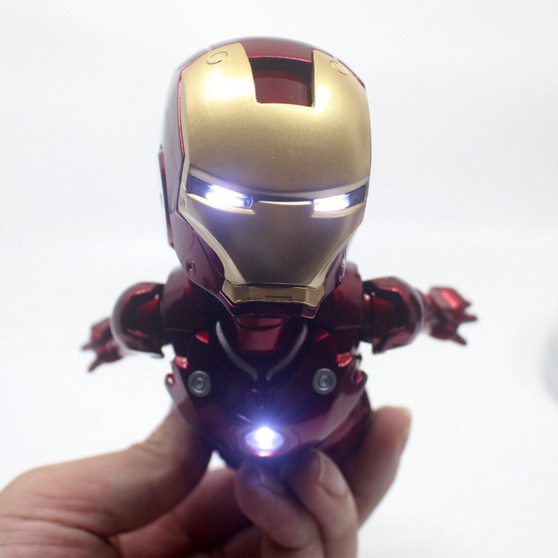 floating iron man action figure