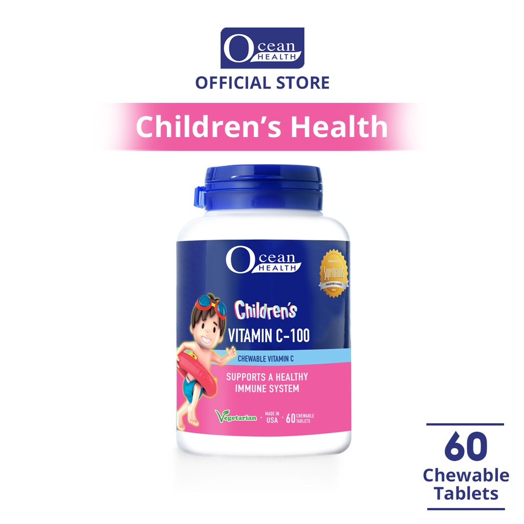 Children's Vitamin C100 (60s) Ocean Health (For Kids' Immunity