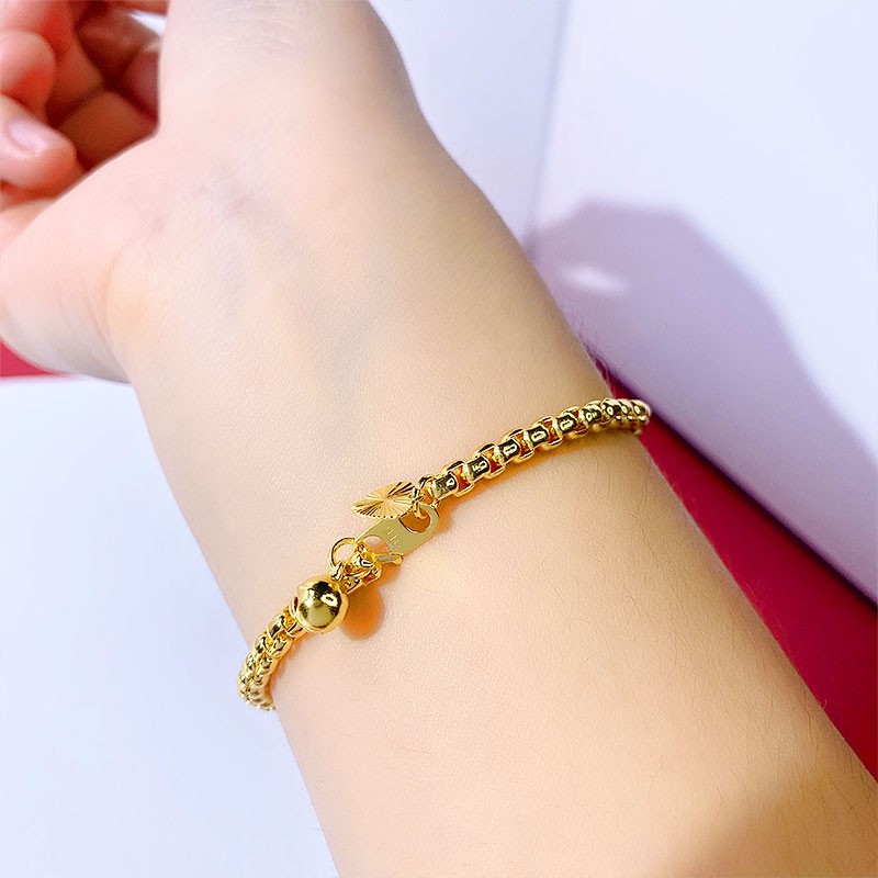 Image of jewellery emas cop 916 gold bracelet kids bracelet emas korea bracelet gold plated bracelet 916 gold bracelet #1
