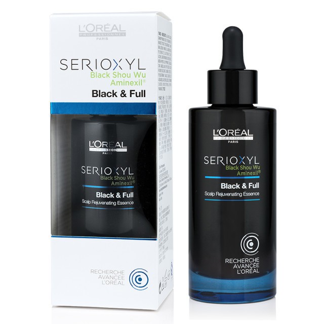 New Packaging Loreal Serioxyl Black And Full Tonic 90ml Hair Loss Tonic To Promote Black Hair Growth Shopee Singapore