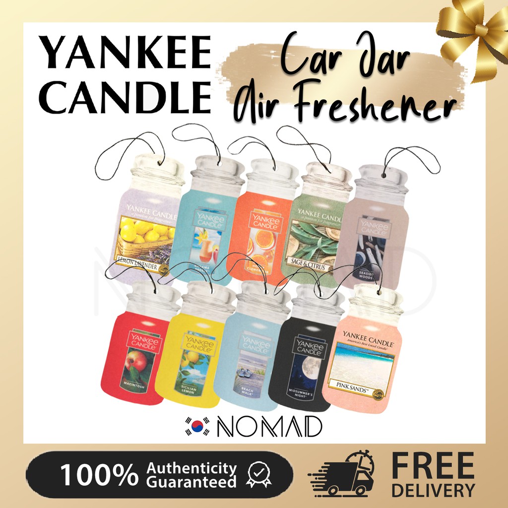 [Yankee Candle] Car Jar Air Fresheners 3pcs ( Midsummer's Night