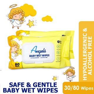 ANGELS Baby Wet Wipes Carton Sale  - 30 / 80 Wipes Pack - Safe & Gentle for babies! #2