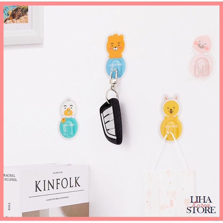 DAISO KOREA X Kakao Friends Little Friends Hook Wall Hook 2p Set Ryan