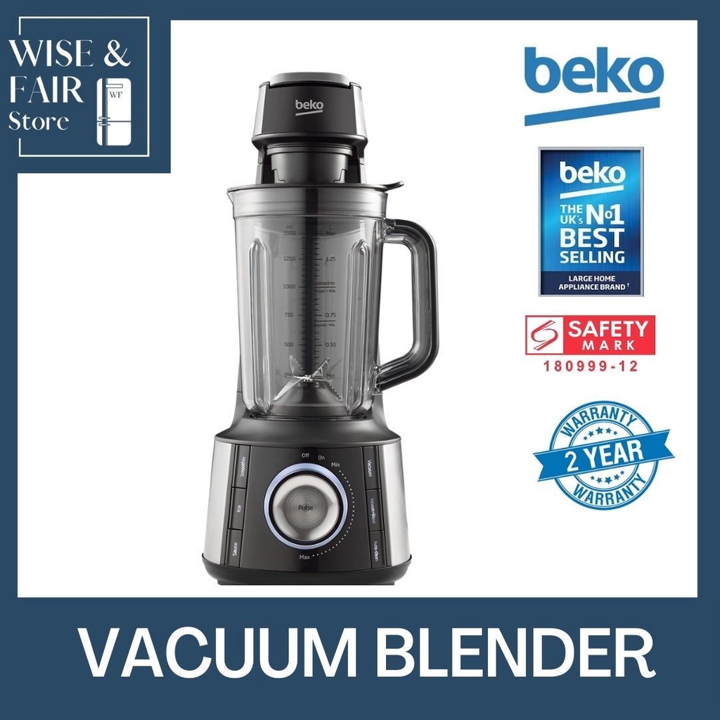 Beko Blender TBV8104BX Vacuum Blender No.1 In Europe Table Blender Maximum Nutrient