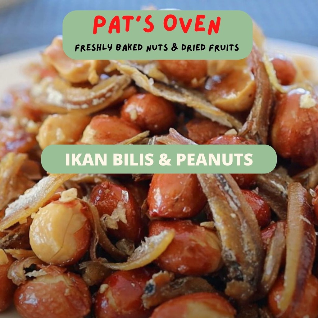 Ikan Bilis (Dried Anchovies) & Peanuts, Pats Oven Healthy Baked Nuts