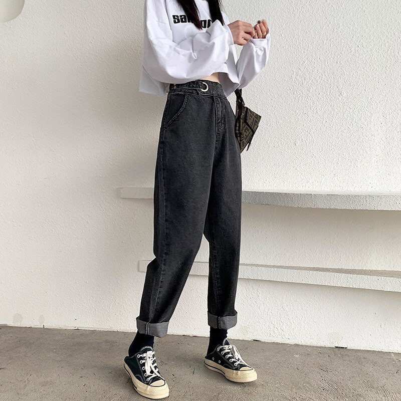 womens baggy jeans boyfriend style