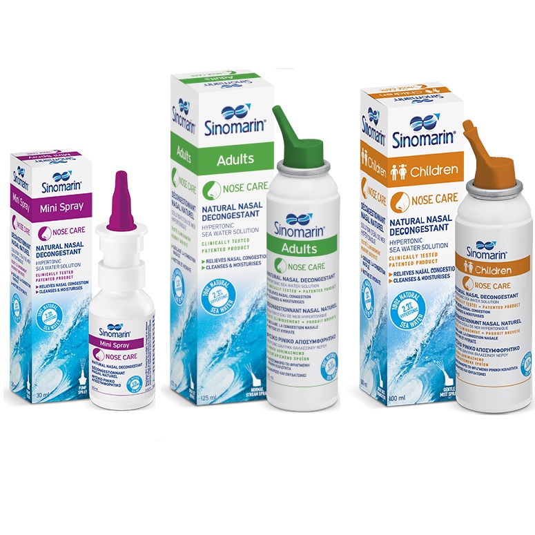Sinomarin Natural Nasal Decongestant Adult Spray 125ml/ Children Spray