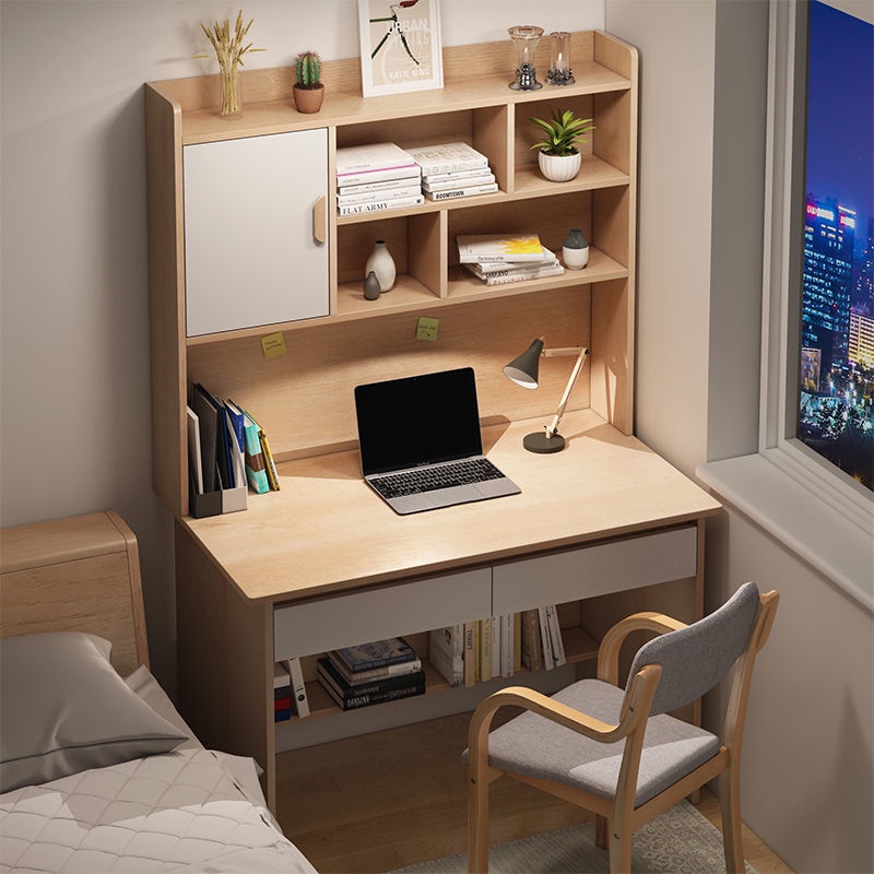 Study Table with Drawer Computer Desk with Bookshelf Combination One