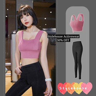 [SGLocalSeller] *Stylehouse Activewear Set Amber Sports Bra Top + Ashley Compression Yoga Workout Pants (MAKE IT A SET) #4