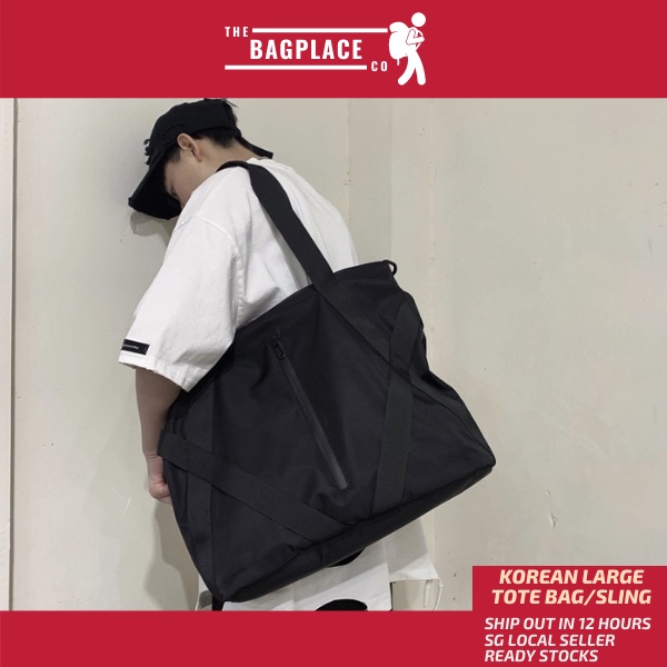 "SG SELLER" TheBagPlaceSG Ready Stock Nylon Waterproof Big Capacity