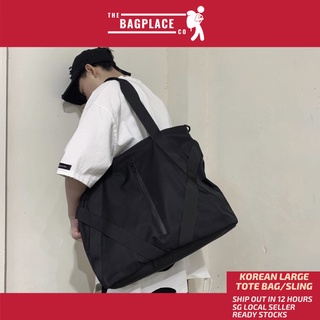 ”SG SELLER” TheBagPlaceSG Ready Stock Nylon Waterproof Big Capacity Korean Fashion Men Tote & Briefcase & Shoulder Bag