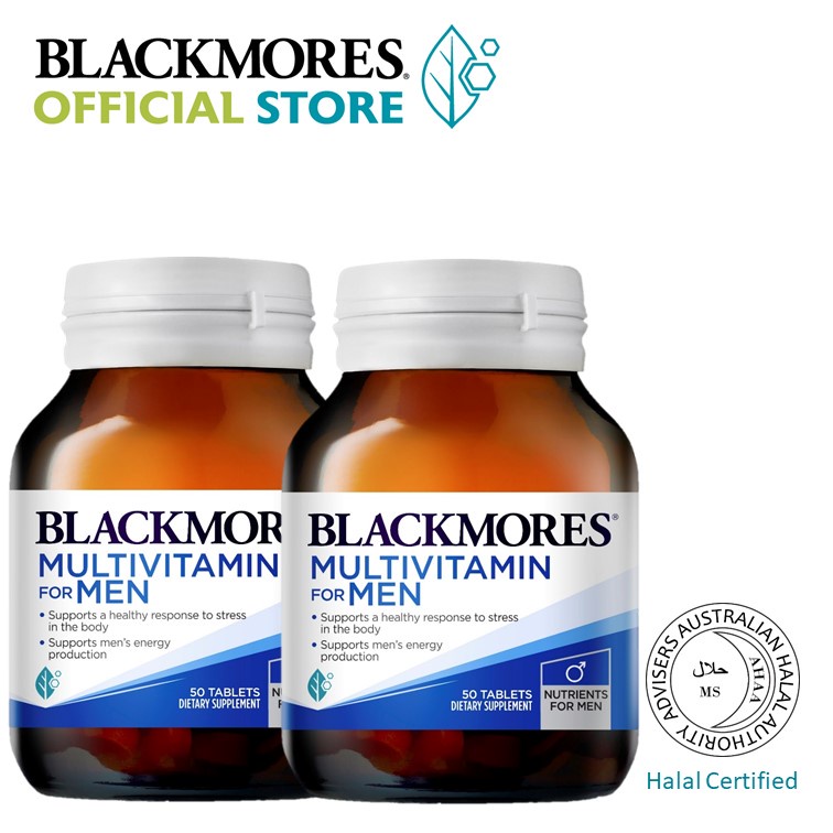 Blackmores Multivitamin for Men 50 tablets [Improve Virility and Boost ...