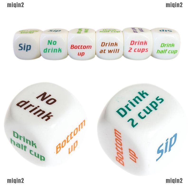 Sgfunny Drink Drinking Sip Dice Roll Decider Die Game Party Bar Club Pub Gift Toy Shopee Singapore