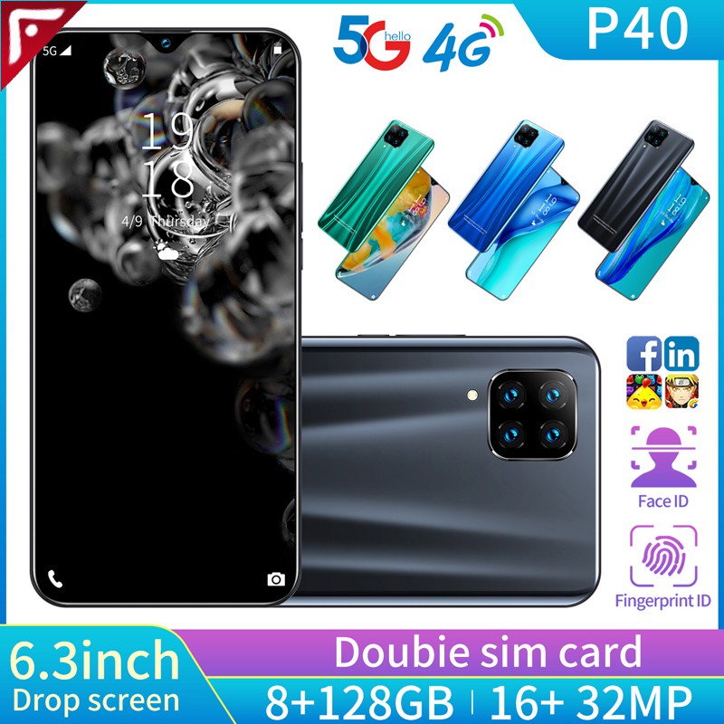 5g Lte Phone P40 Android Mobile Phone 8gb Ram 128gb Rom Hand Phone Murah 6 3 Inch Ultra Hd Hd Water Drop Screen Smart Phone Mtk6799 Smartphone Telefon Fon Original Huawei P40 Screen Mobilephone Handphone Shopee Singapore