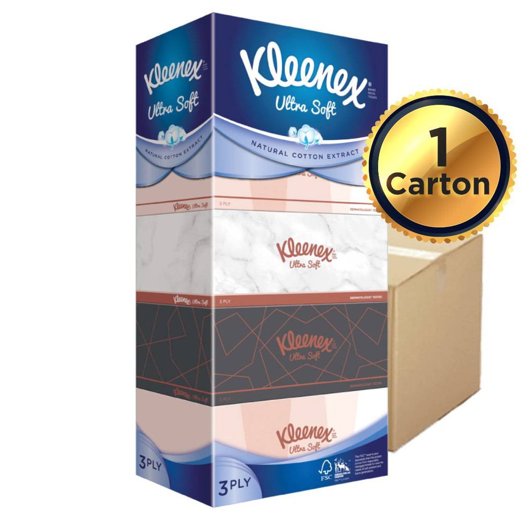 [1 Carton] Kleenex Facial Tissue Paper / Tissue Paper x 10 Shopee