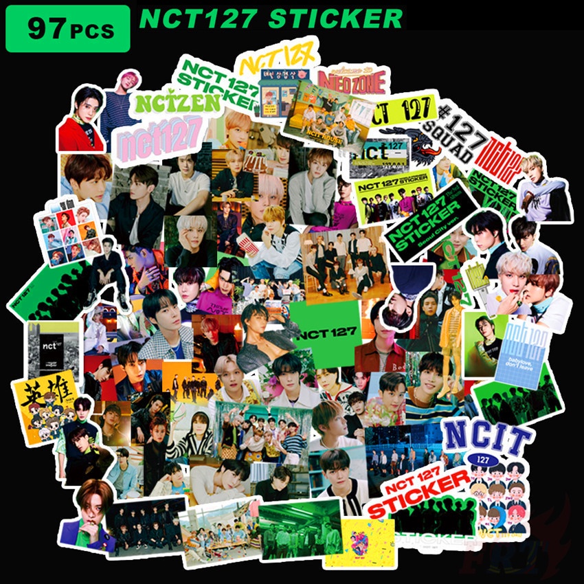 NCT Series 03 NCT 127 Stickers 97Pcs/Set KPOP Superstar DIY Fashion ...