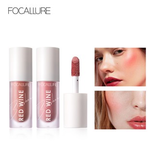 Image of FOCALLURE Liquid Blush On HANGOVER RED WINE Blusher Face Make Up