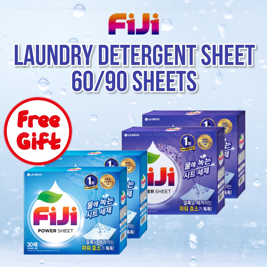 [LG] FIJI Power Laundry Detergent Sheet 60/90sheets Shopee Singapore