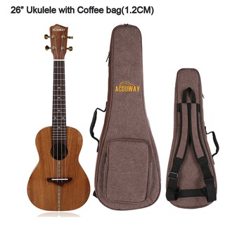 Acouway Ukulele Ukelele Kit Soprano Concert Tenor Koa Uke 21 23 26 String Guitar With Gig Bag Tuner Strap For Beginners Singapore