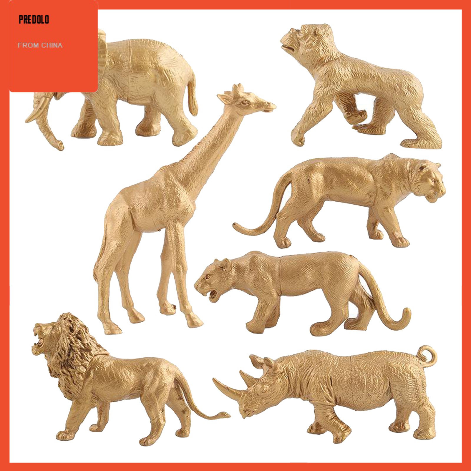 small plastic forest animals