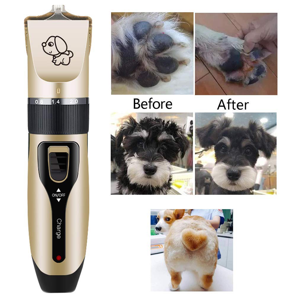 Pet clipper shaver hair trimmer paw fur grooming dog cat cordless electric shaver rechargable by