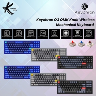 Keychron K4/K6/K8/K10/K12/K14 RGB Gateron Aluminium Frame Wireless Mechnical Keyboard Gaming (Hot-Swappable)