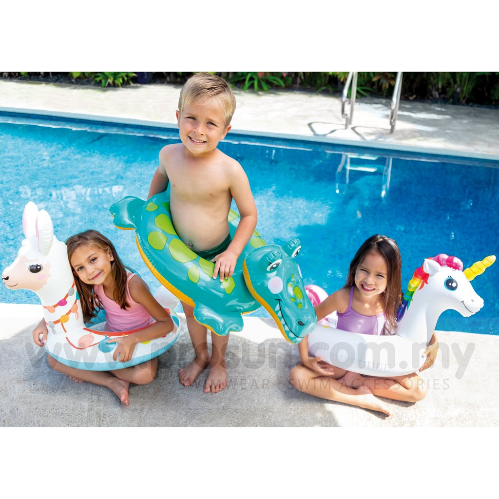 prosun intex unicorn inflatable animal swim ring children age 3 6 pool float floaties wsar unicorn shopee singapore