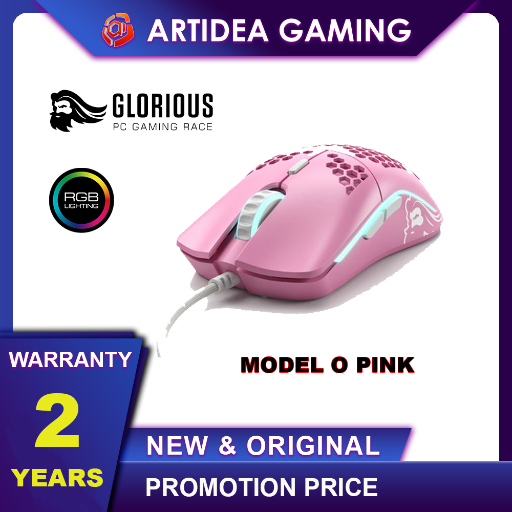 Glorious Model O Pink Rgb Gaming Mouse Glo Ms O Pnk Shopee Singapore