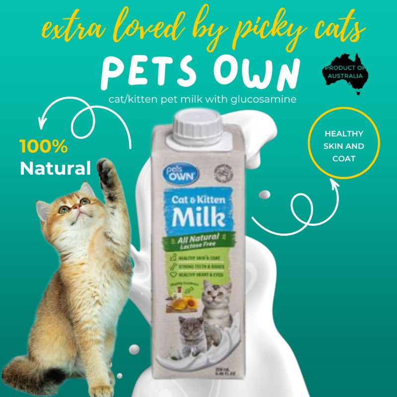 Pets Own Cat / Kitten Milk UHT 250ml for picky cats Shopee Singapore