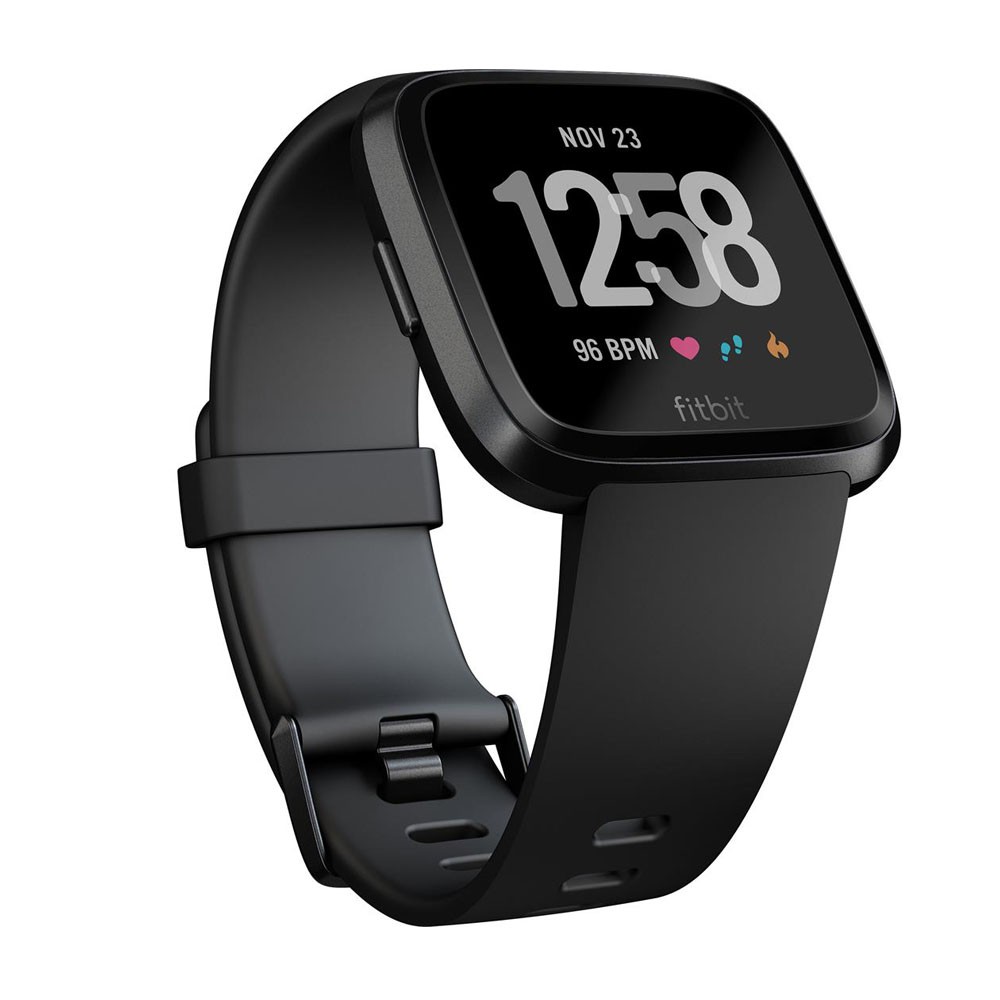 fitbit versa black aluminium